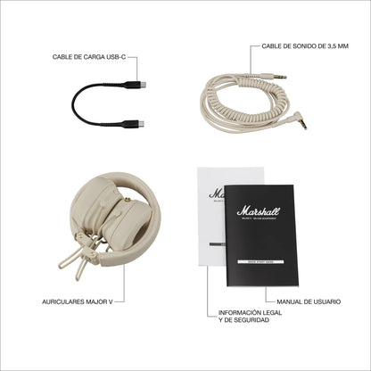 Marshall Major V Auriculares On-Ear Bluetooth