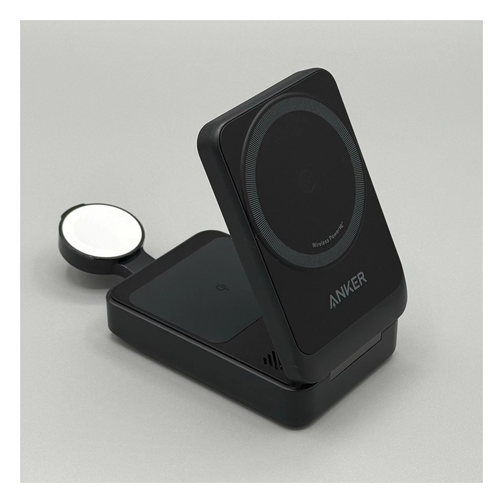 Cargador Inalámbrico plegable Anker MagGo 3 en 1 Qi2 de 15 W - Attenza Panamá