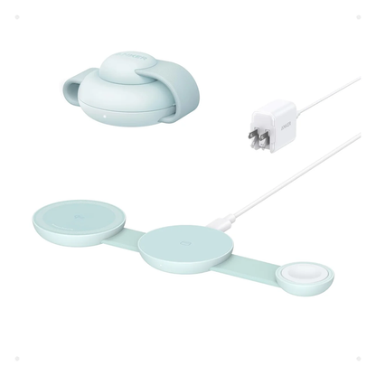 Cargador Inalámbrico plegable Anker MagGo 3 en 1 Qi2 de 15 W - Attenza Panamá