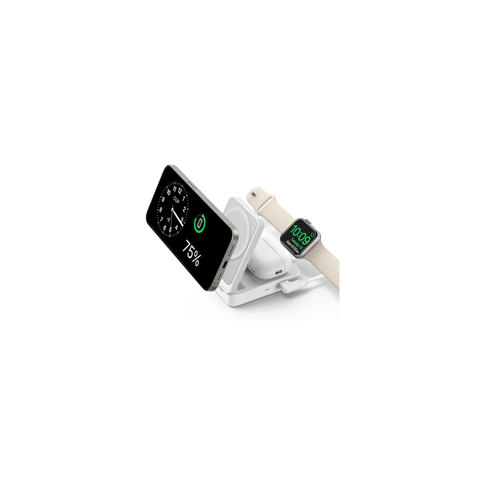 Cargador Inalámbrico plegable Anker MagGo 3 en 1 Qi2 de 15 W - Attenza Panamá