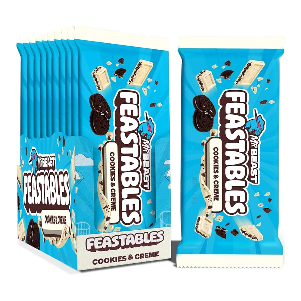 Feastables Barra De Chocolate Cookies Y Creme 60 G