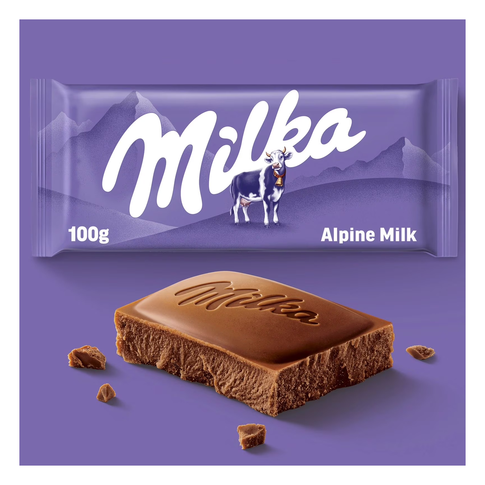 Milka Chocolate Con Leche De Los Alpes 2 X 100 G