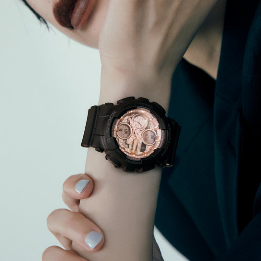 Reloj Analógico-Digital Negro de Mujer GMA-S140PG1A