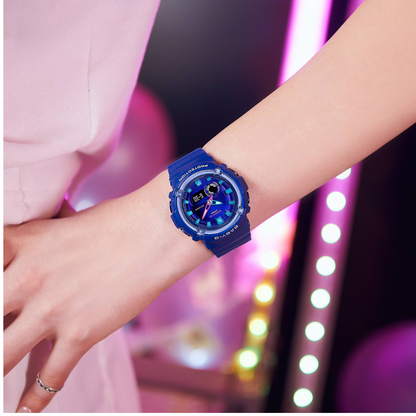 Reloj Análogo-Digital Juvenil Azul de Mujer - Attenza.net