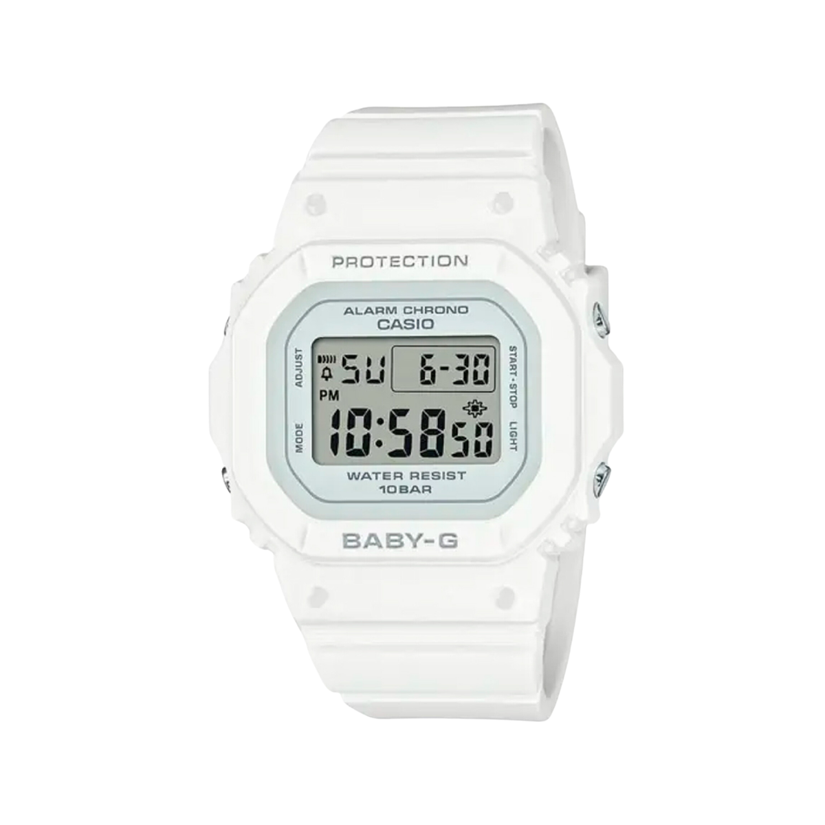 Baby-G Digital Blanco de Mujer BGD-565GS-9D