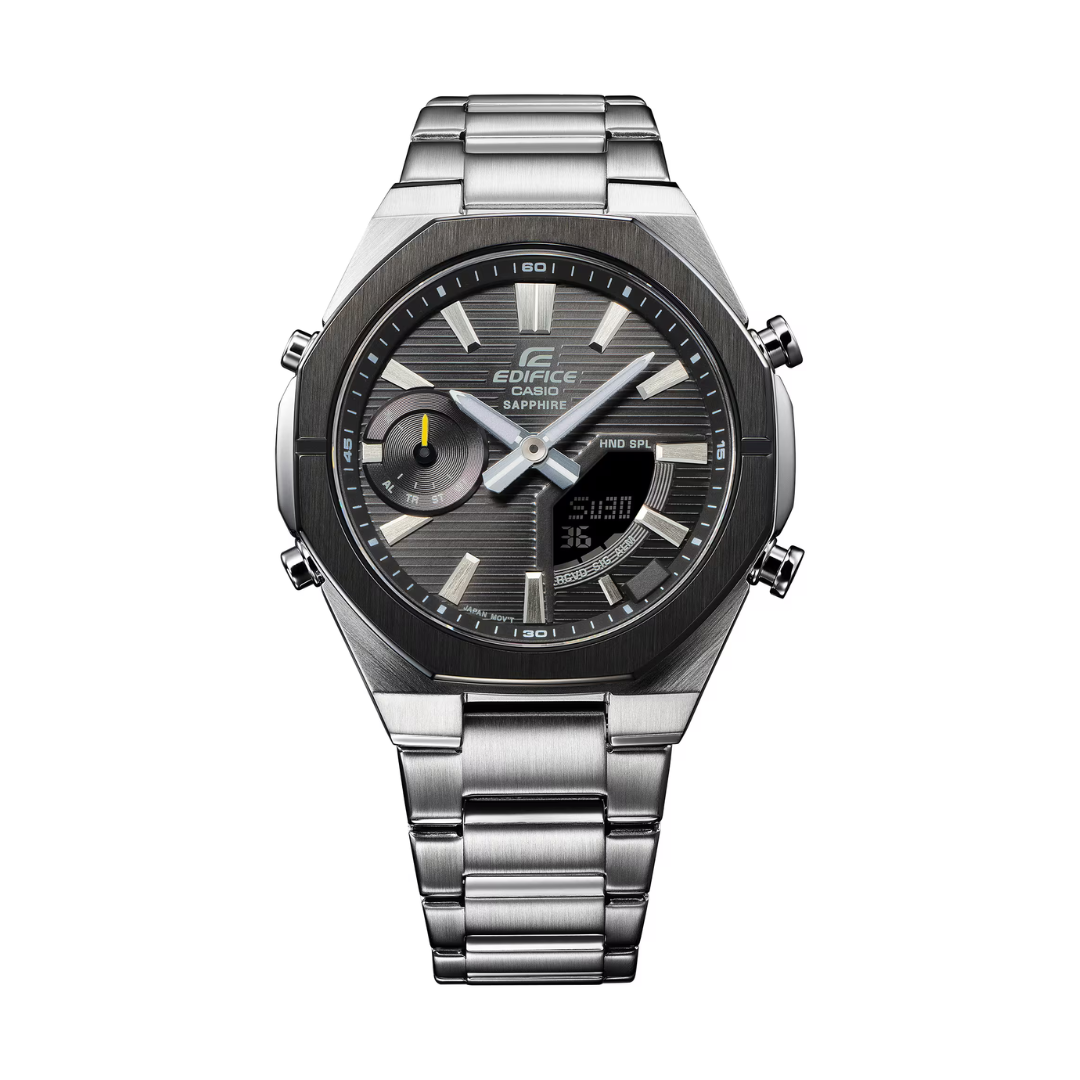 Edifice Analógico-Digital Negro de Hombre ECB-S10DB-1A - Attenza Panamá