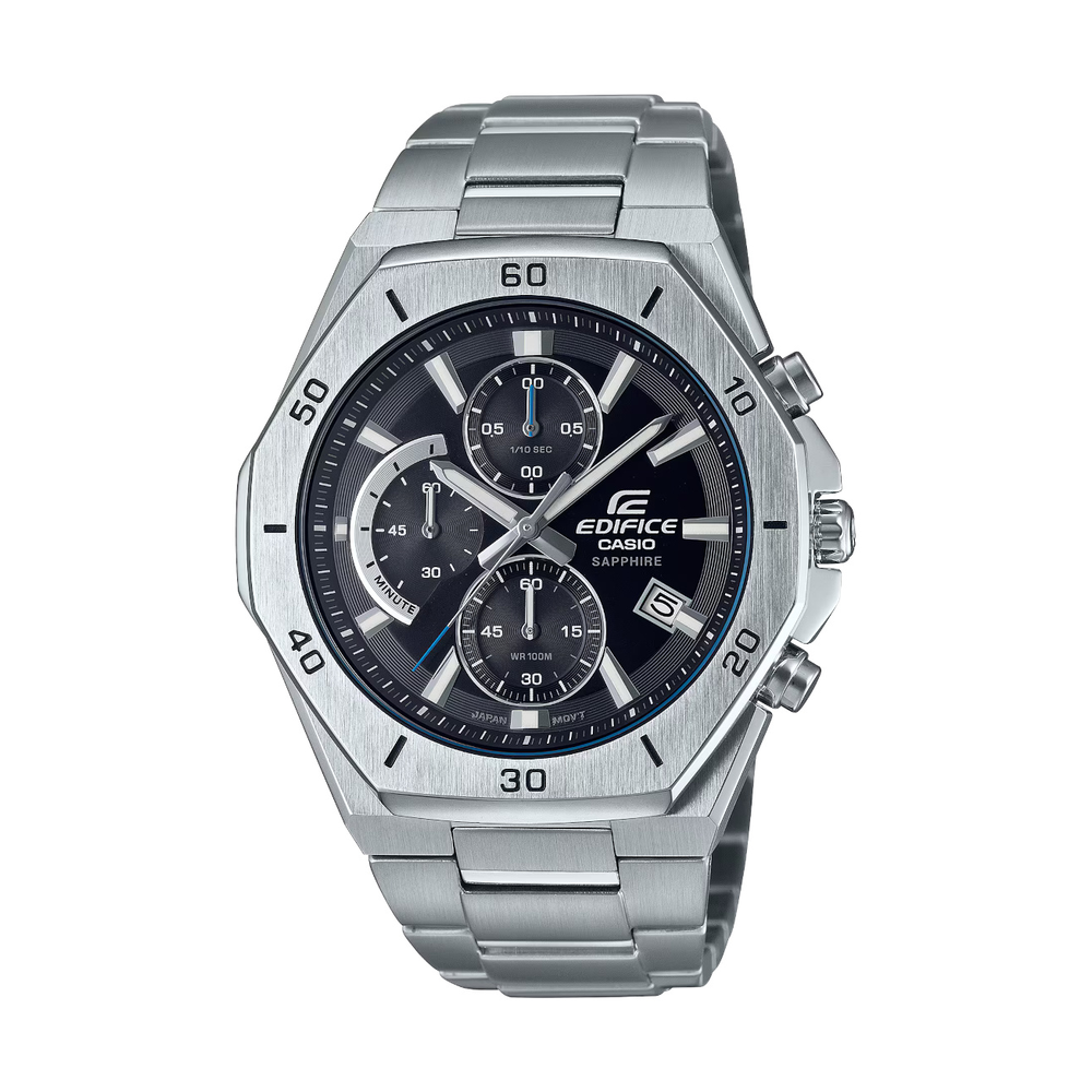 Edifice Analógico Plateado de Hombre EFV-640D-1A - Attenza Panamá
