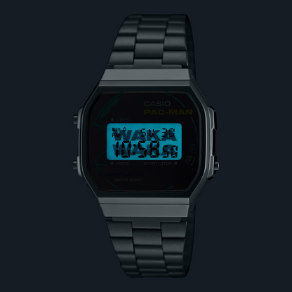 Reloj Digital Vintage PAC-MAN Plateado Casual de Hombre - Attenza.net