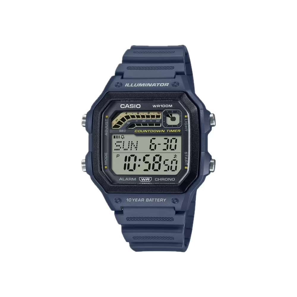 Casio Analógico-Digital Azul de Hombre AMW-880D-3A