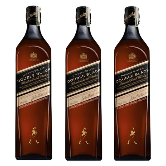 Johnnie Walker Double Black Blended Scotch Whisky (3X1000ml.) Tri-Pack - Attenza.net