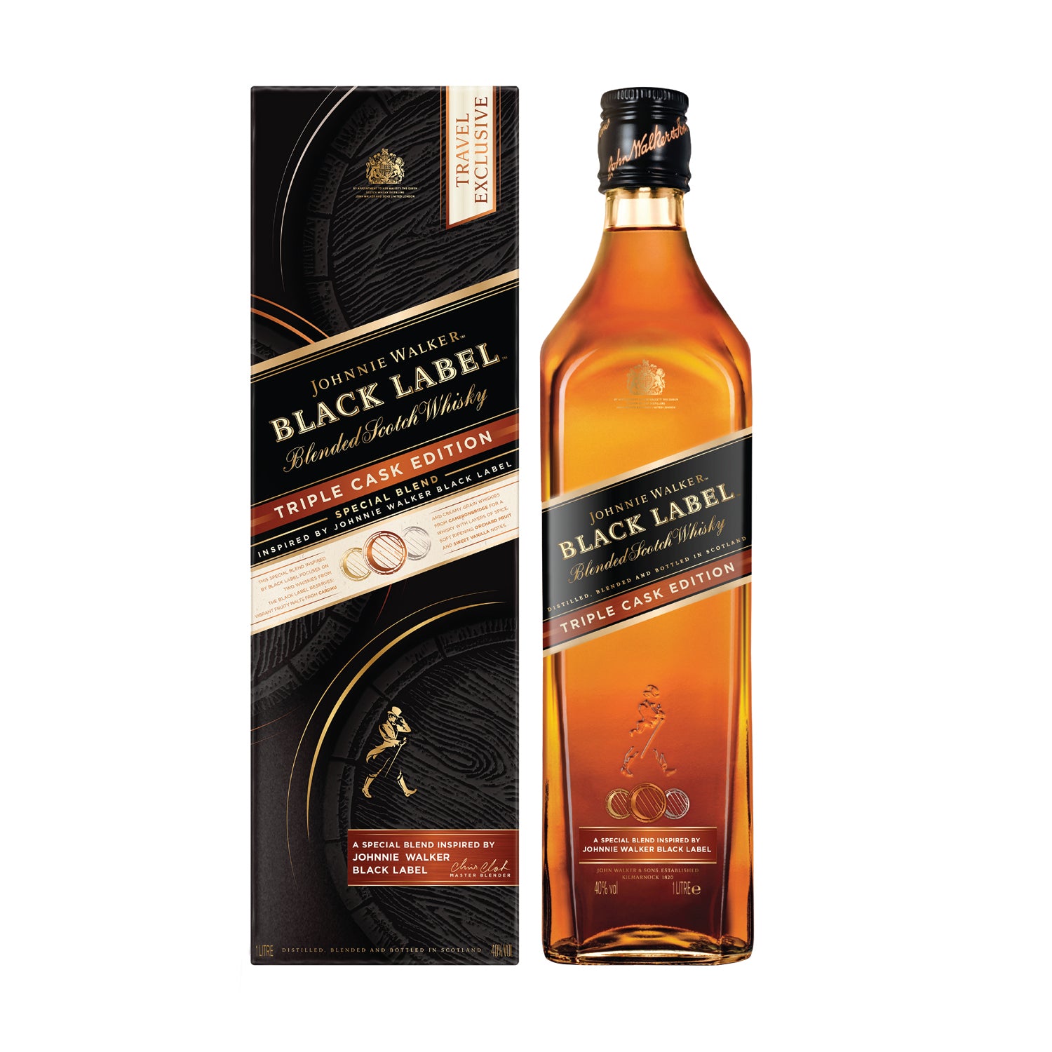 Johnnie Walker Black Label Triple Cask Blended Scotch Whisky - Attenza.net