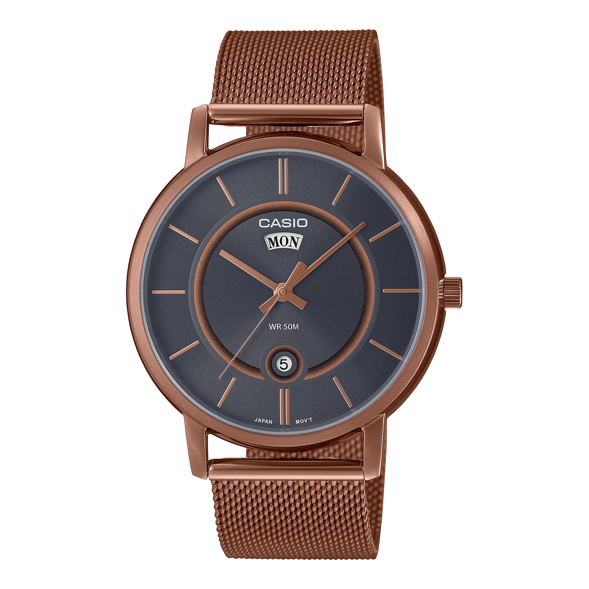 Casio Reloj Analógico Oro Rosa de Hombre – Attenza Panamá
