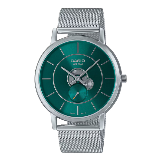 Reloj Análogo Plateado de Hombre MTP-B130M-3A