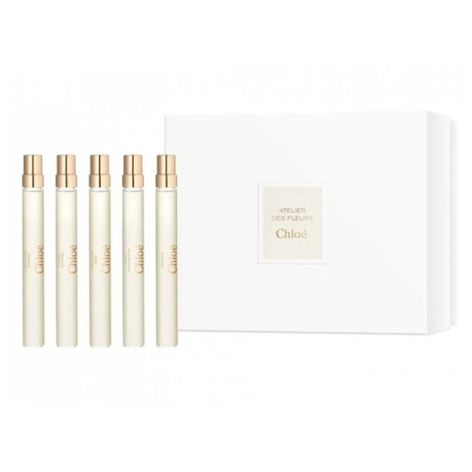 Chloé Atelier des Fleurs Coffret: Rosa Damascena Eau de Parfum 10ml + Cedrus Eau de Parfum 10ml + Herba Mimosa Eau de Parfum 10ml + Jasminum Sambac Eau de Parfum 10ml + Magnolia Alba Eau de Parfum 10ml - Attenza.net