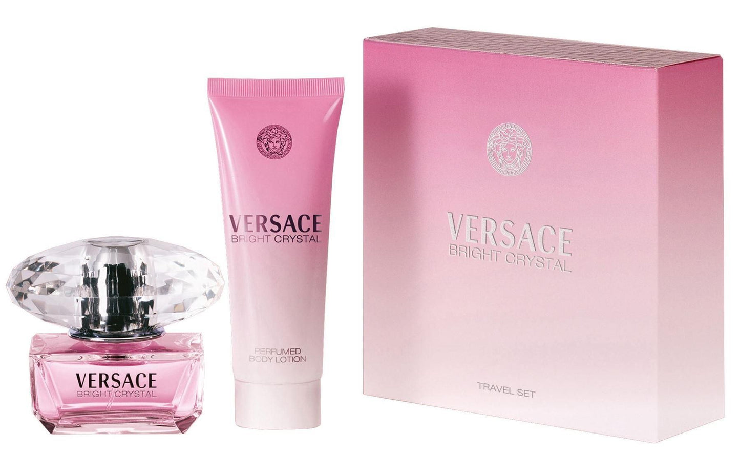 Versace Bright Crystal Travel Set: Eau de Toilette + Body Lotion - Attenza.net