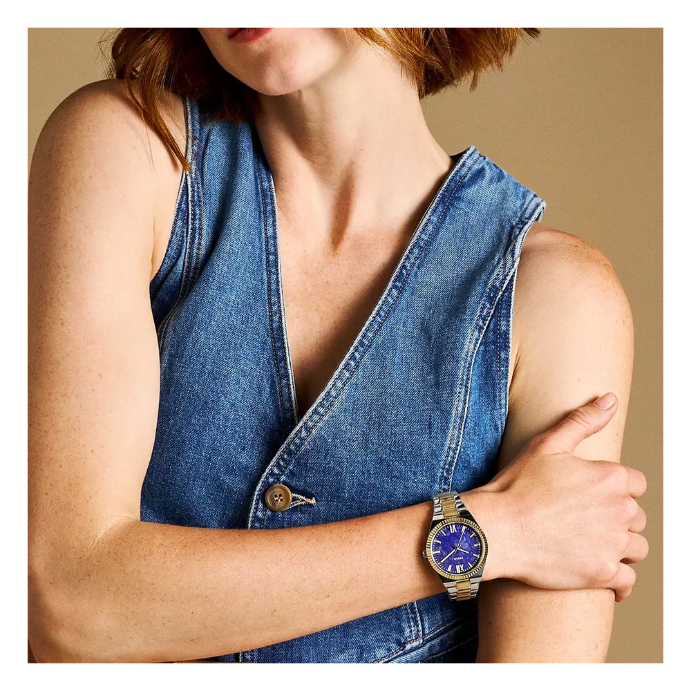 Fossil Reloj Scarlette Análogo Dos Tonos de Mujer