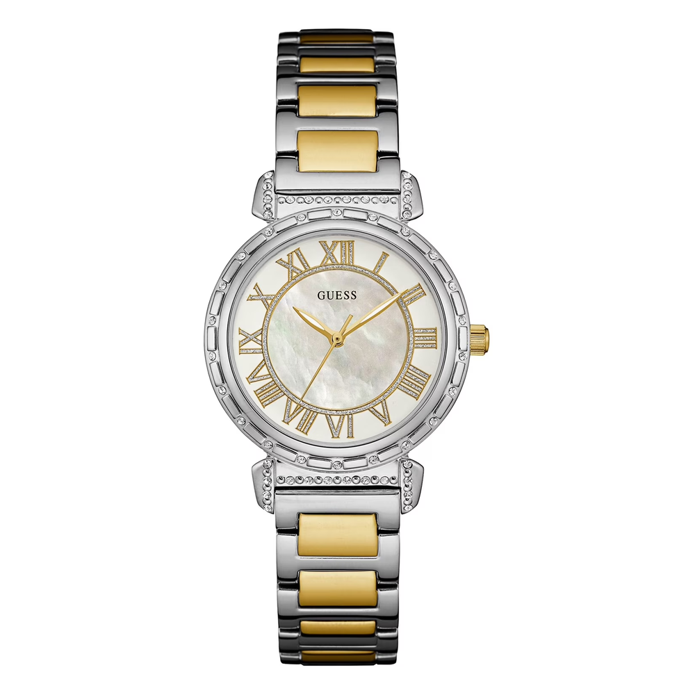 Guess Reloj Bellini Analógico Dorado de Mujer