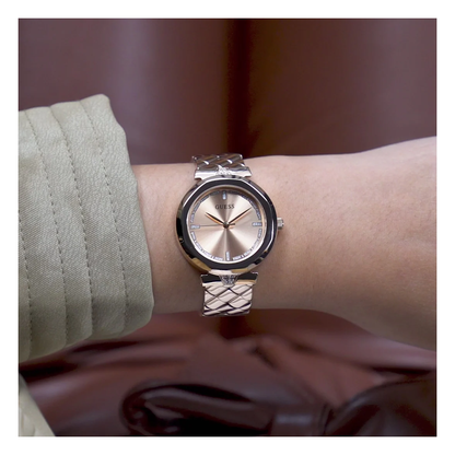 Guess Reloj Charisma Analógico Dorado de Mujer
