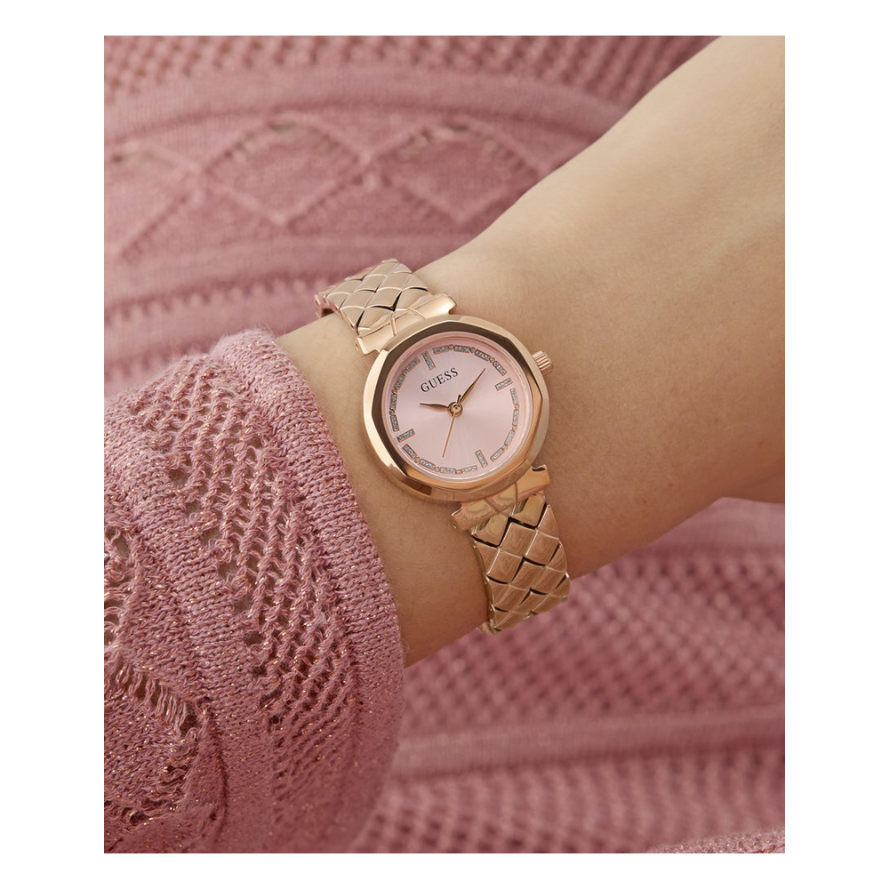 Guess Reloj Charisma Analógico Dorado de Mujer