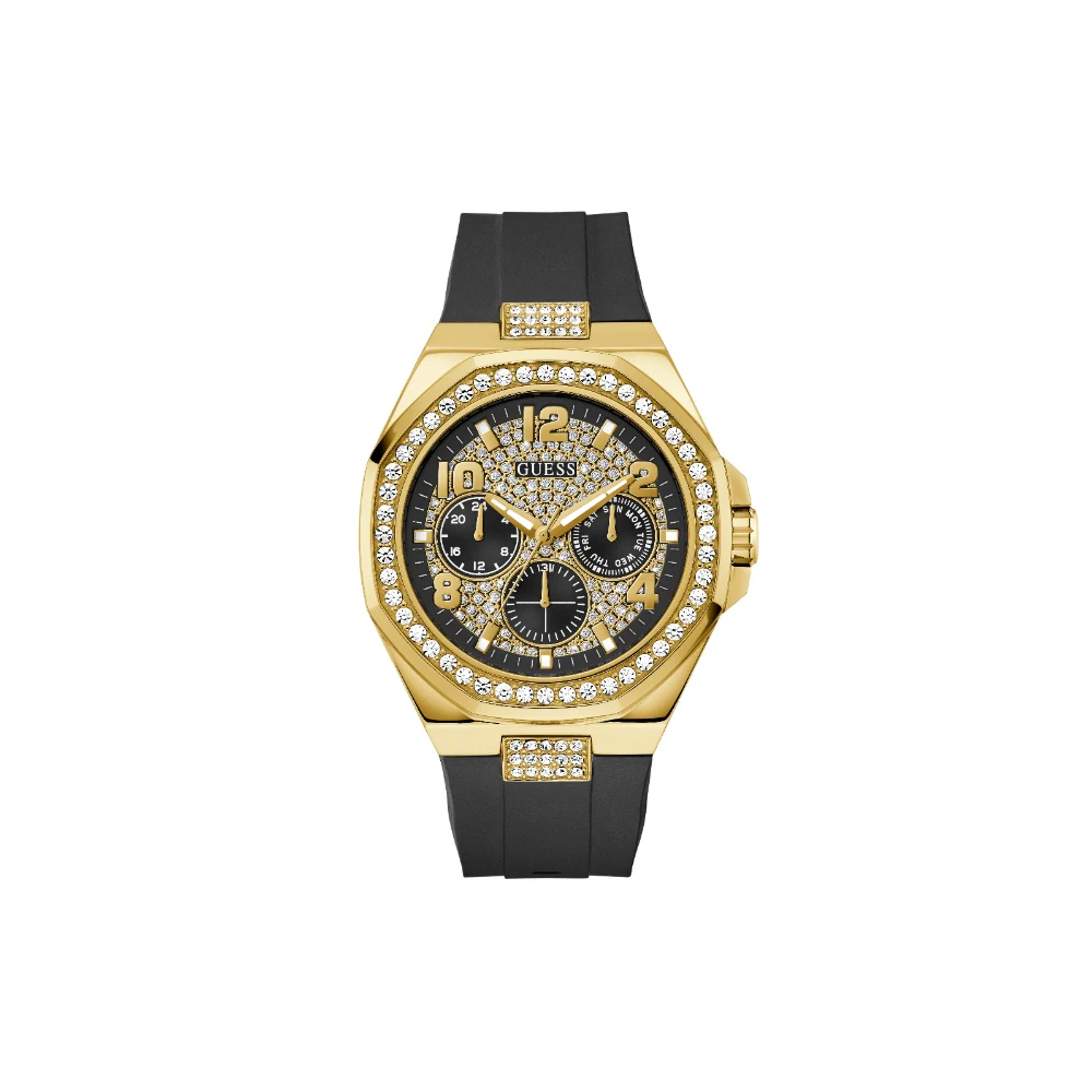 Guess Reloj Majesty Analógico Plateado de Mujer