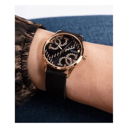 Guess Reloj Majesty Analógico Plateado de Mujer