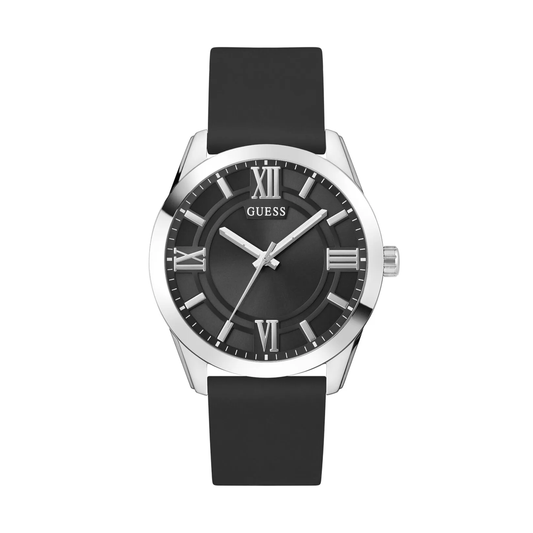 Guess Reloj Monte Analógico Plateado de Hombre - Attenza Panamá