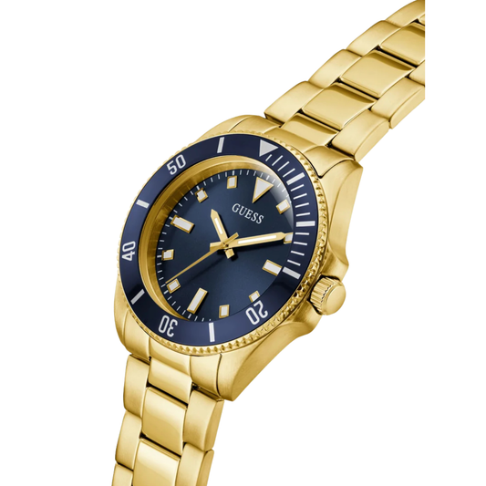 Guess Reloj Cliff Analógico Dorado de Hombre