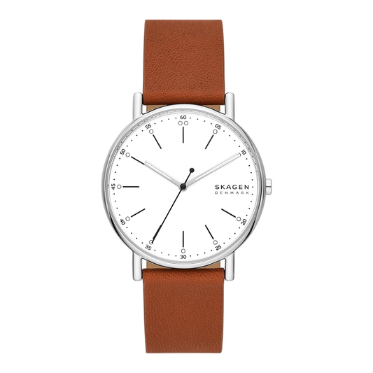 Skagen Reloj Signatur De Cuero