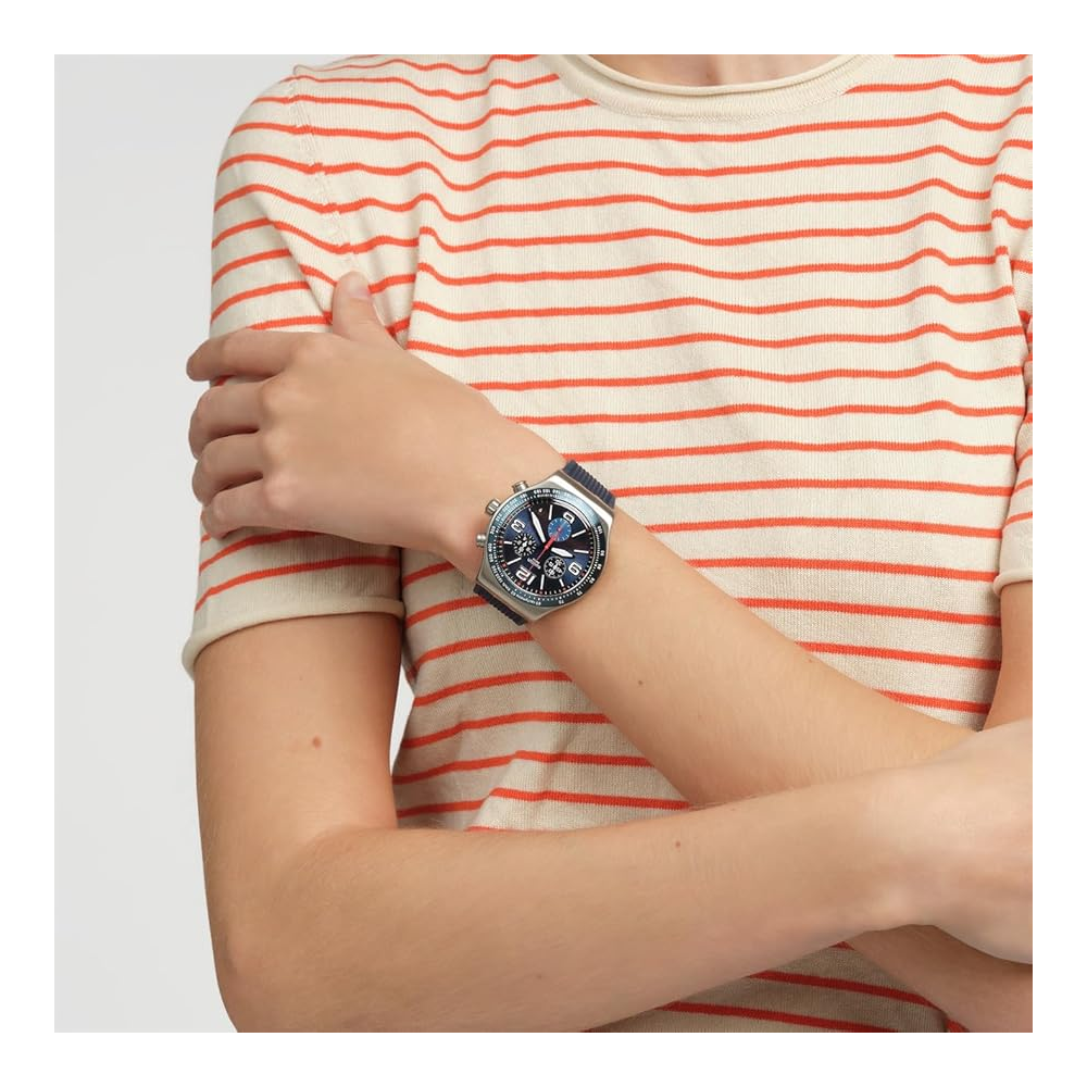 Swatch Reloj Blue Grid Irony Chrono
