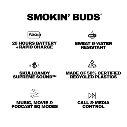 Skullcandy Smokin’ Buds True Wireless - Attenza.net