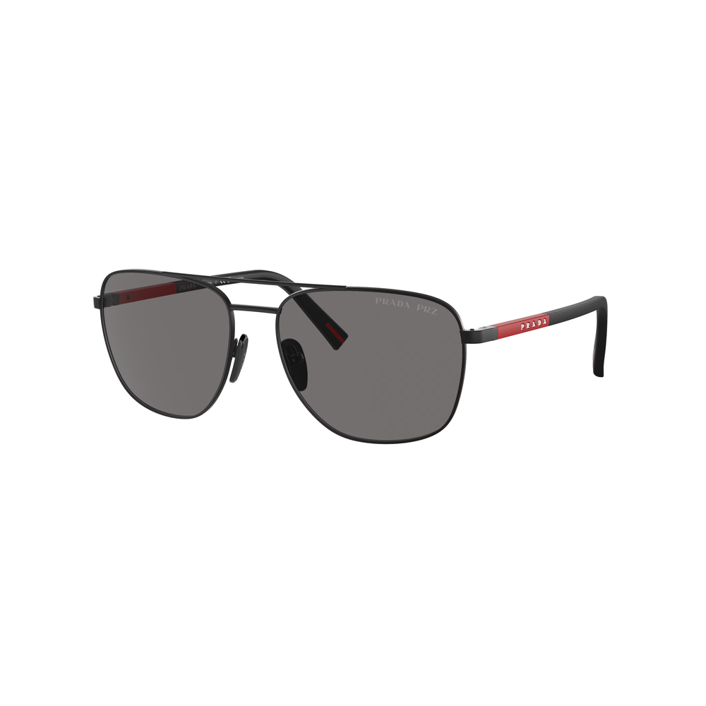 Prada Lentes De Sol Linea Rossa Negros Grises Ps B02S 59-17-145 - Attenza Panamá