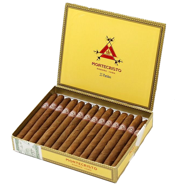 Habanos Montecristo Puritos Petacas - Caja de 25 - Attenza Panamá