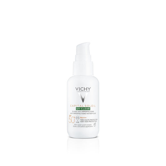 Vichy Capital Soleil UV-Clear Anti-Imperfections Fluid SPF50+ - Attenza.net